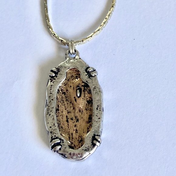 Cross BLESSED Pendant Necklace Copper Silver Plated 18" Christian Message - Picture 4 of 8